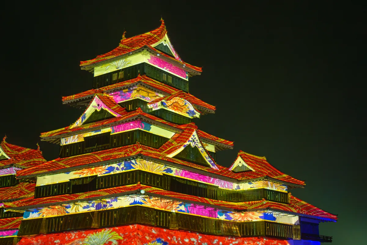 国宝 松本城天守 プロジェクションマッピング 2023-2024┃WORKS