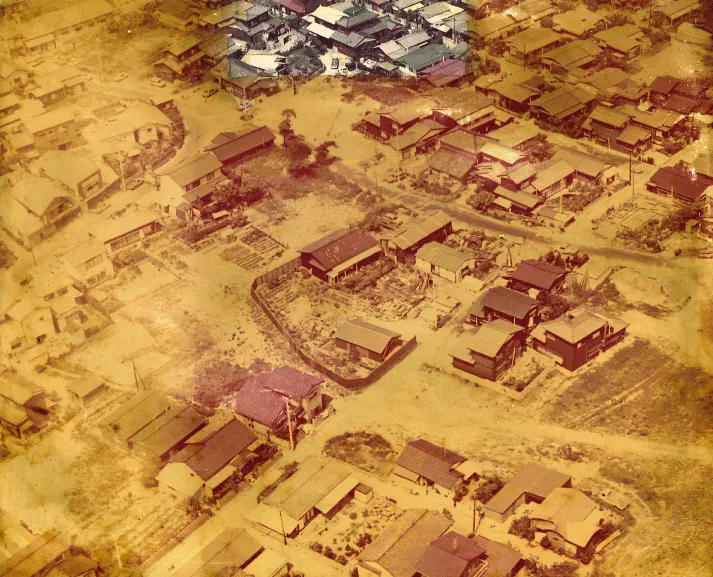 昭和42年の航空写真。 ｜新潟市の注文住宅・新築住宅は長北工務店