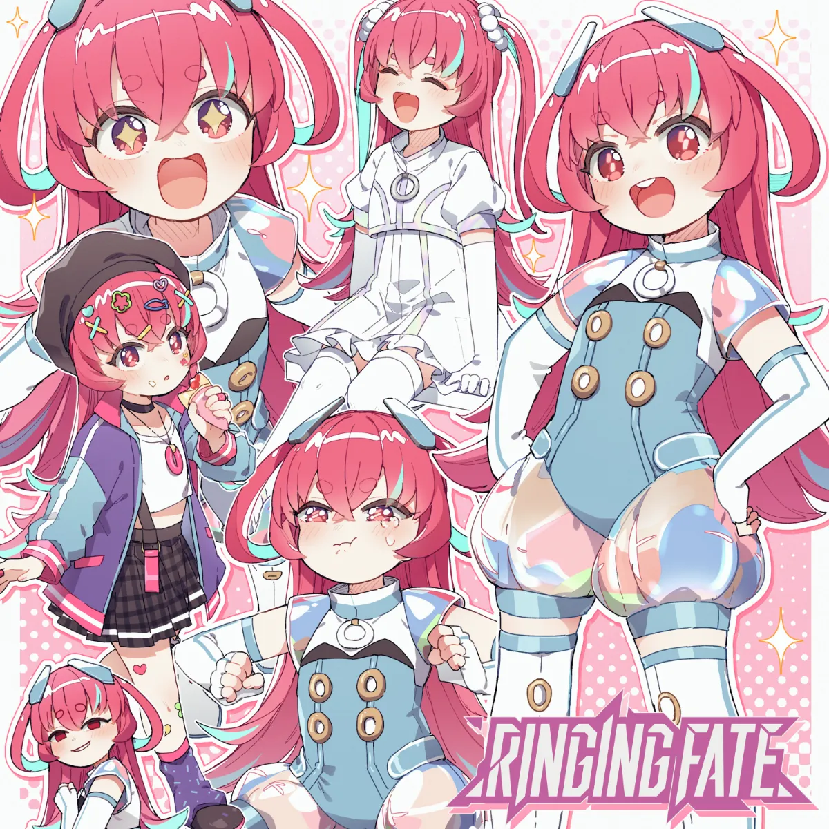 アニメキャラクター グラフィックアート 赤い背景 フレーム付き A2 赤い花びらと綺麗なネロ・クラウディウス / fate/extra