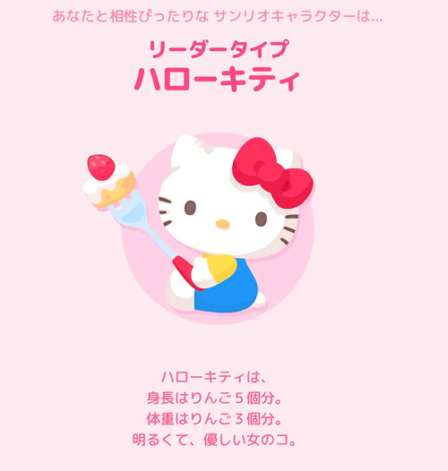 サンリオ マイキャラ診断