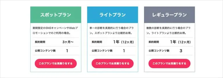 診断クラウドサービスの「ヨミトル」短期から長期まで複数のプランから選べます