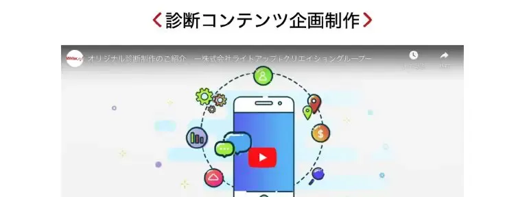 診断コンテンツ制作サービス ライトアップ