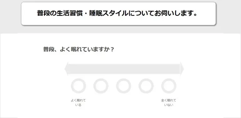 PERSONALIZE PILLOW（パーソナライズピロー）「オーダーメイド枕診断」