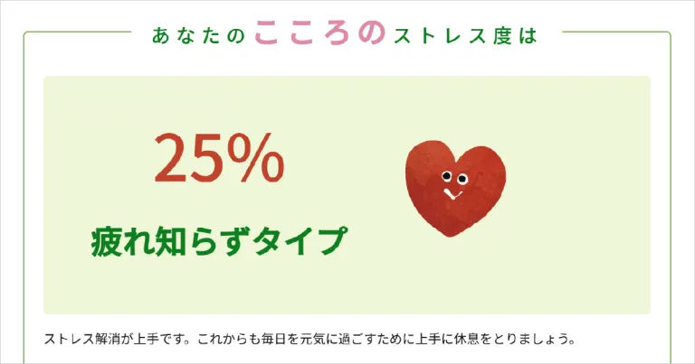 お疲れ度チェック