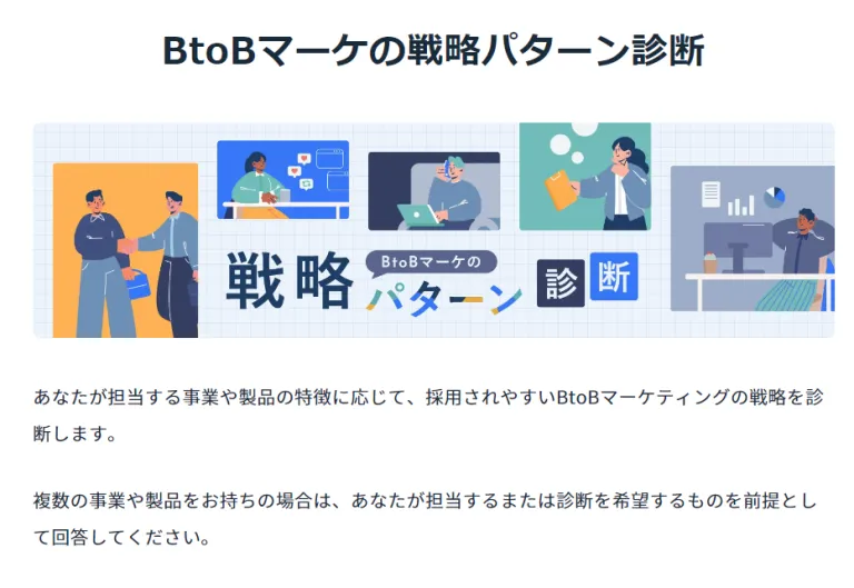 BtoBマーケの戦略パターン診断