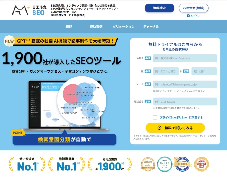 ミエルカSEO
