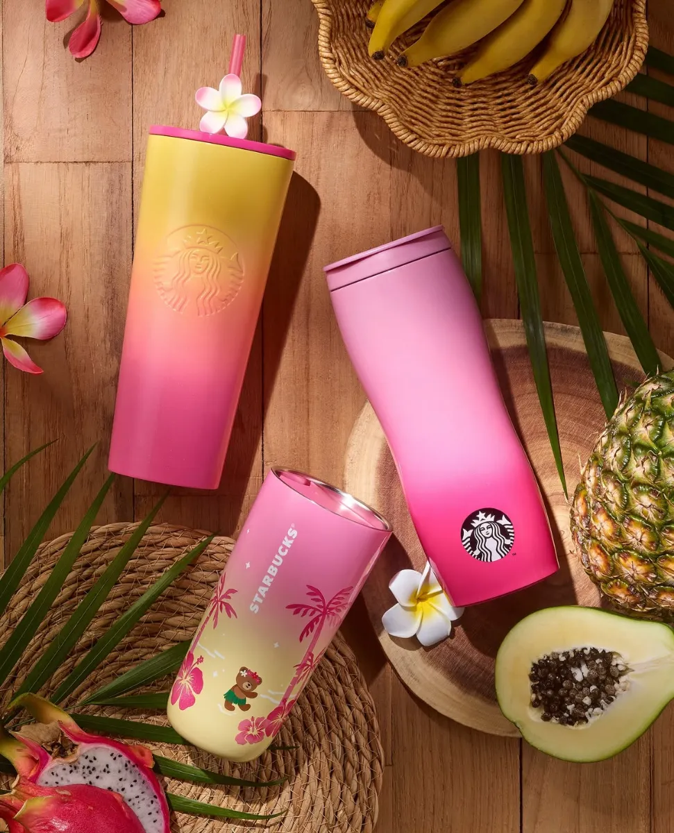 【韓国限定　スタバ　】新品　2025 水筒　タンブラー 最新🌺韓国スタバ タンブラー2025】サマーMD第2弾が発売決定！7