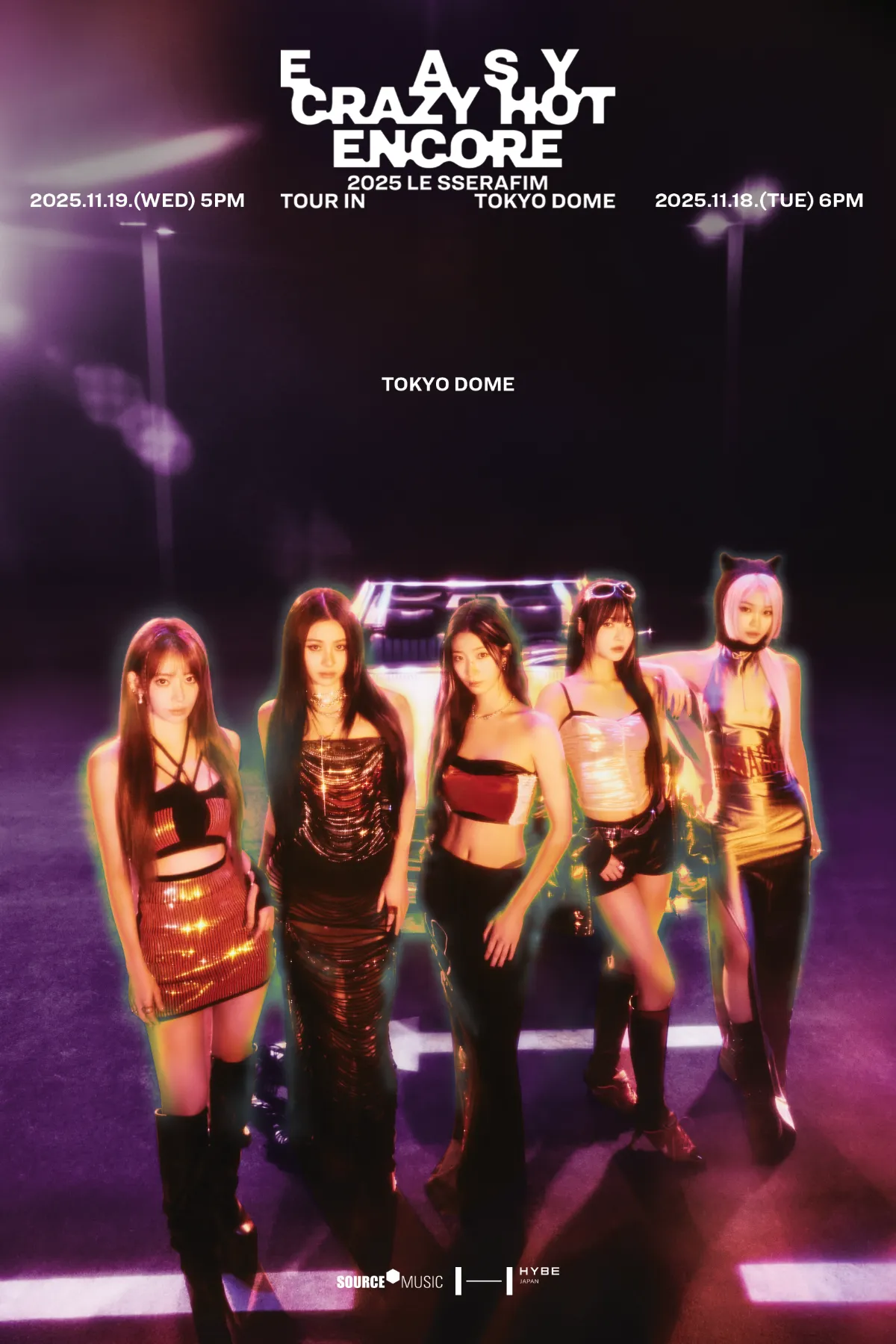 LE SSERAFIM、初の東京ドームで2DAYSアンコール公演開催決定！ワールド