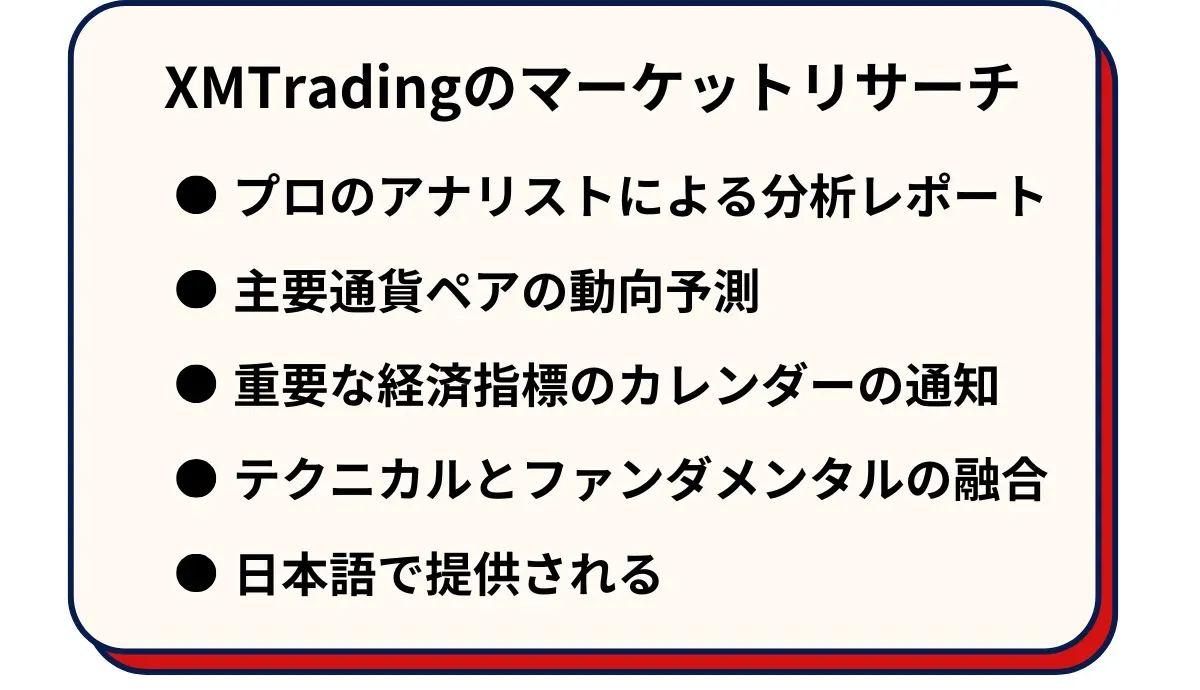 XMTradingのマーケットリサーチ