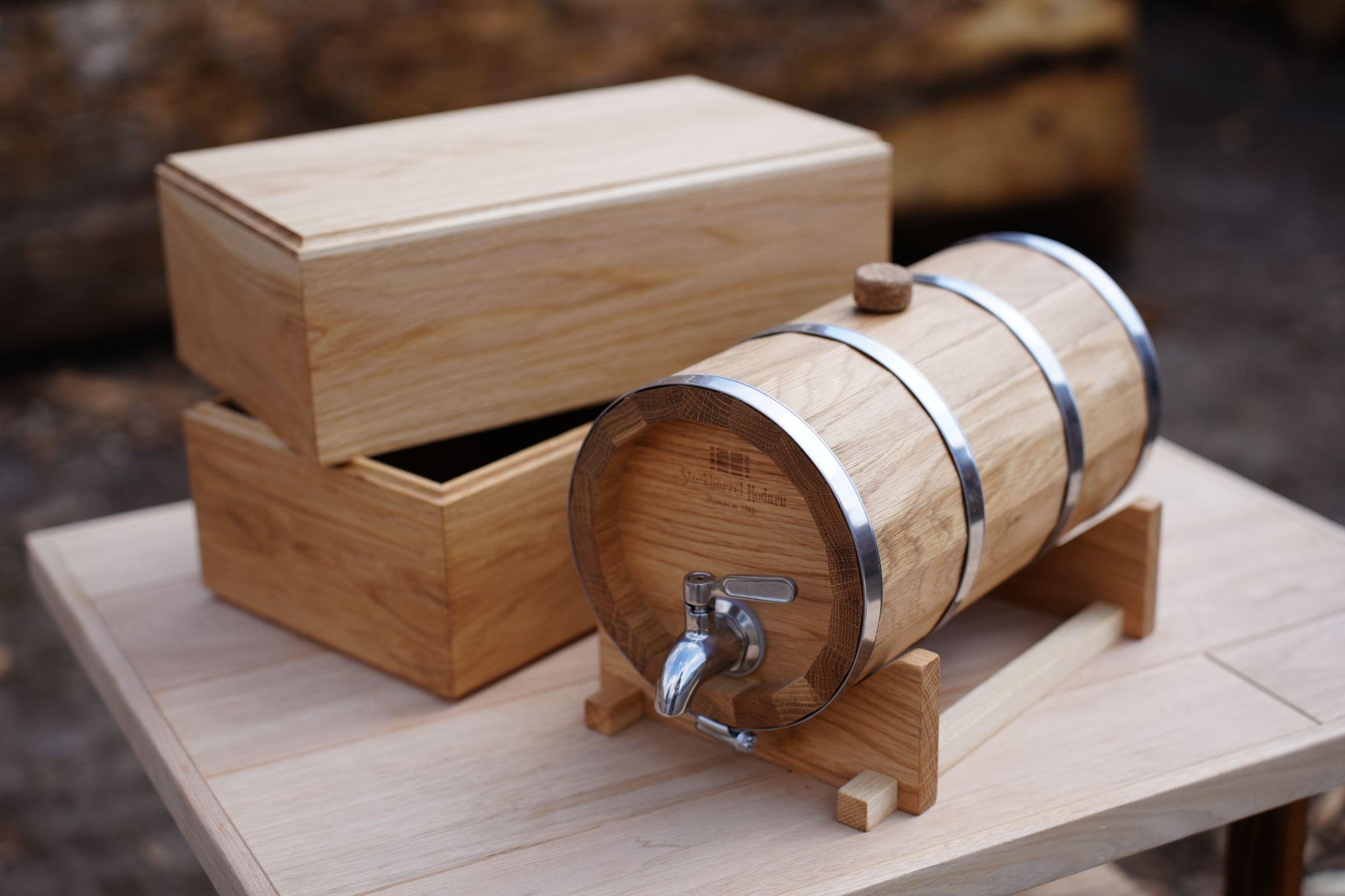 送料無料 Stockbarrel 十八角樽 東北の木でできた熟成用 -穂樽-」 Hodaru 鉢・プランター
