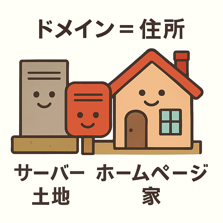 ドメインとサーバーの関係