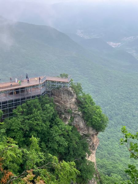 一段下の展望台もすばらしい大パノラマが見られる
