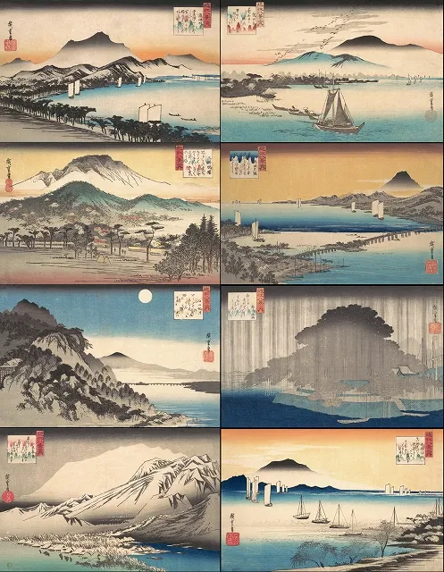 近江八景(歌川広重)