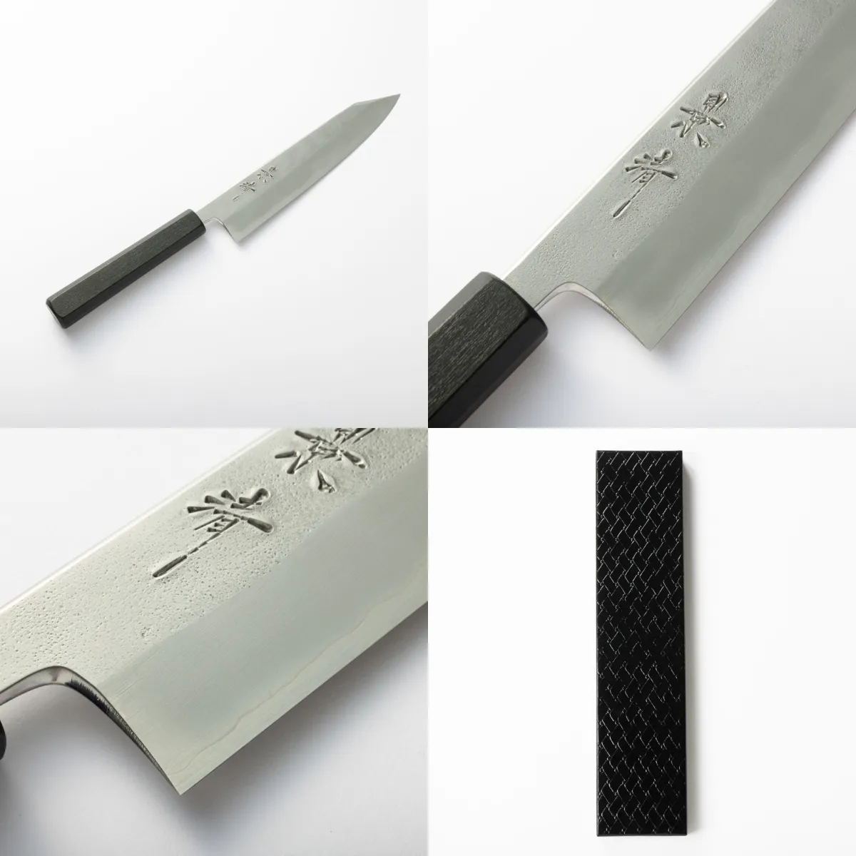 No.01372 包丁 切付 本焼 白鋼 富士山満月 堺打 中子刻印