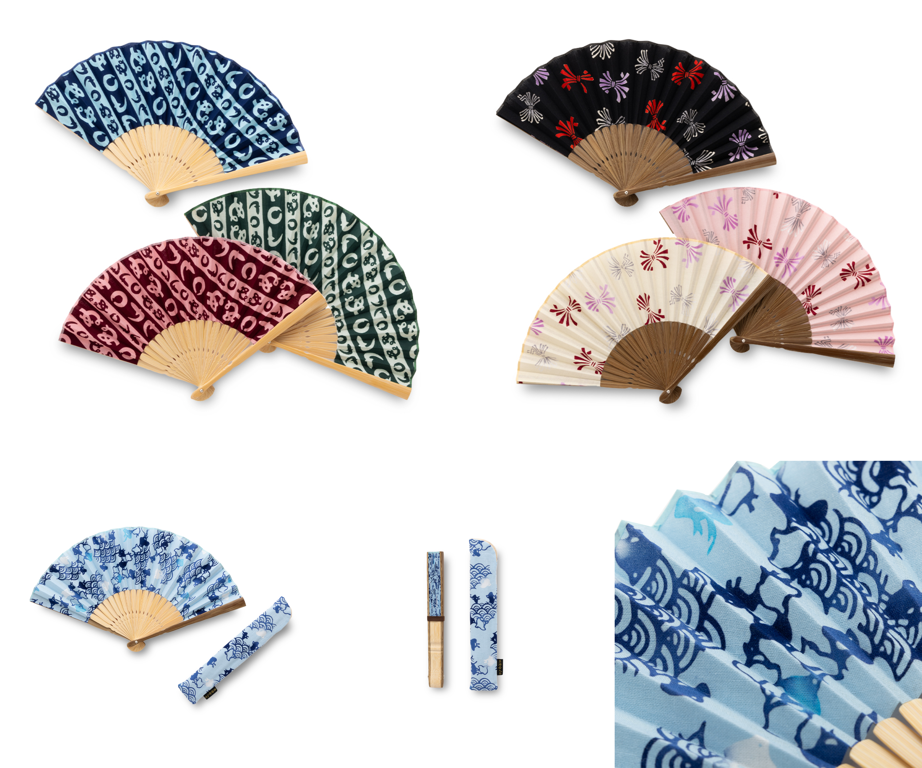 扇子の柄が粋な本染浴衣 sakai kitchen〈堺キッチン〉
