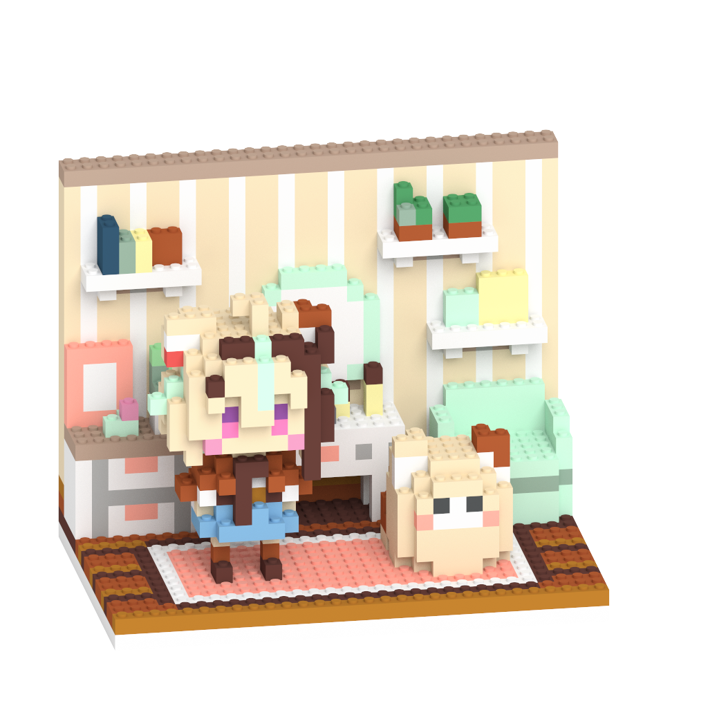 Mii☆プロフ必読!!様 リクエスト 19点　まとめ商品 甘狼このみ ミタクルブロックコラボ ブロックフィギュアの受注を開始