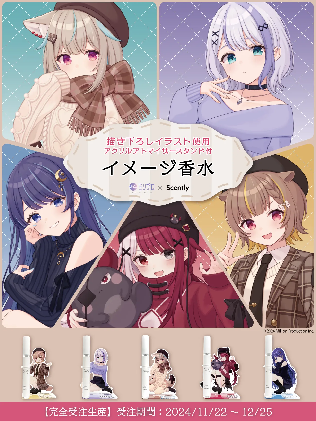 Scently×ミリプロ】ミリプロメンバーの香りをイメージした香水が