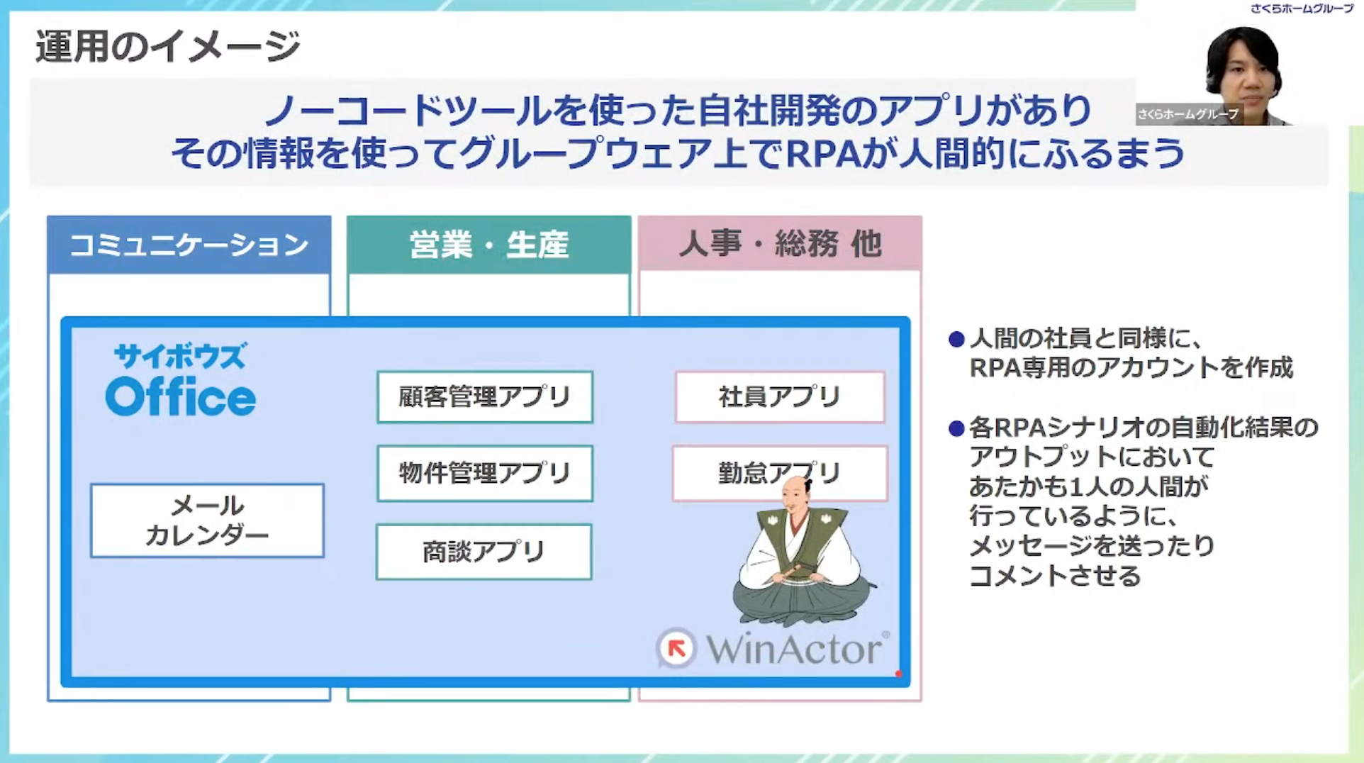 さくらホームグループ株式会社】デジタル上司の「信長」が社員を