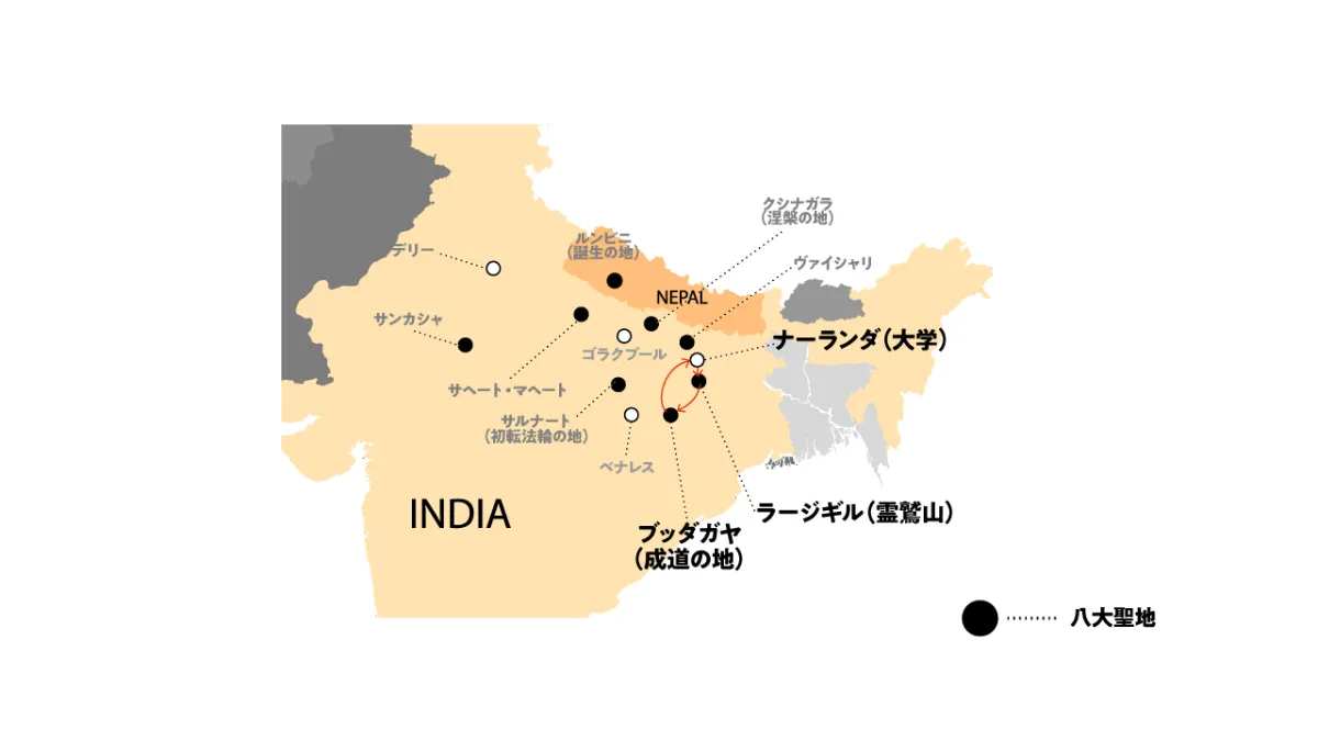6）尊足山と悟りの聖地｜インドを旅する糞掃衣物語