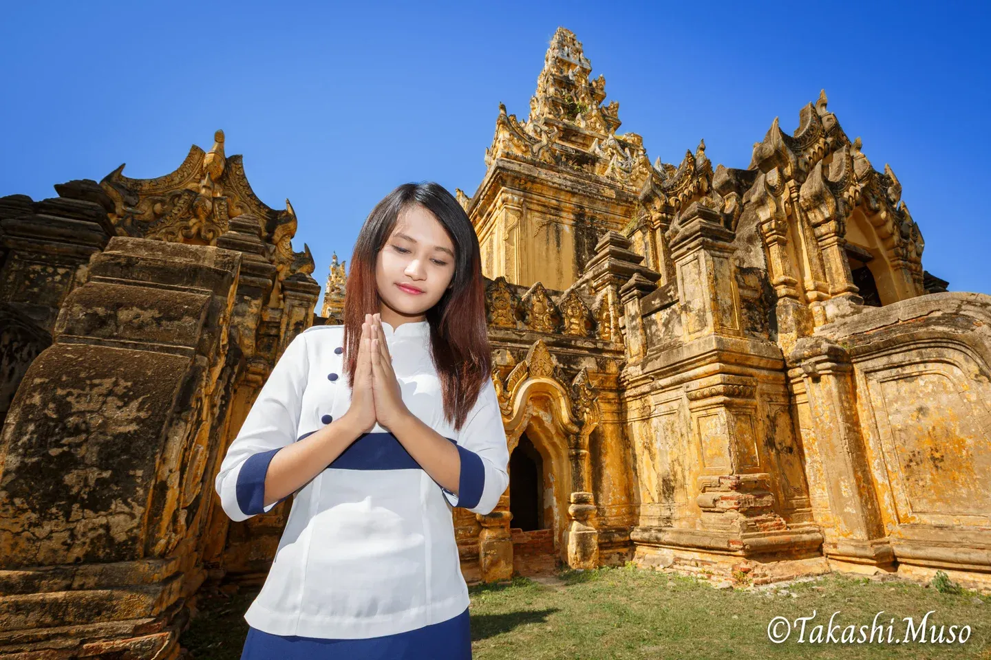 ミャンマー地震 少女たちの祈る写真で平和や復興を伝えたい「ほ