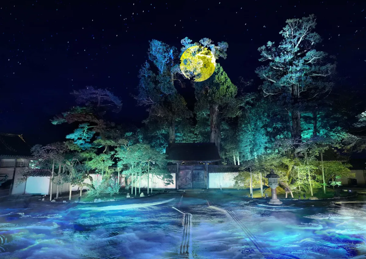 国宝・瑞巌寺と紅葉の美をネイキッドの光のアートで体感する秋の夜間参拝