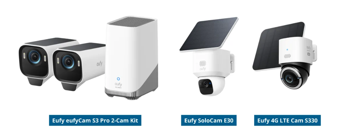 京*都様 アンカー　防犯カメラ　Eufy eufyCam S330 2-Cam Eufy eufyCam S330 増設用カメラ | セキュリティカメラの製品