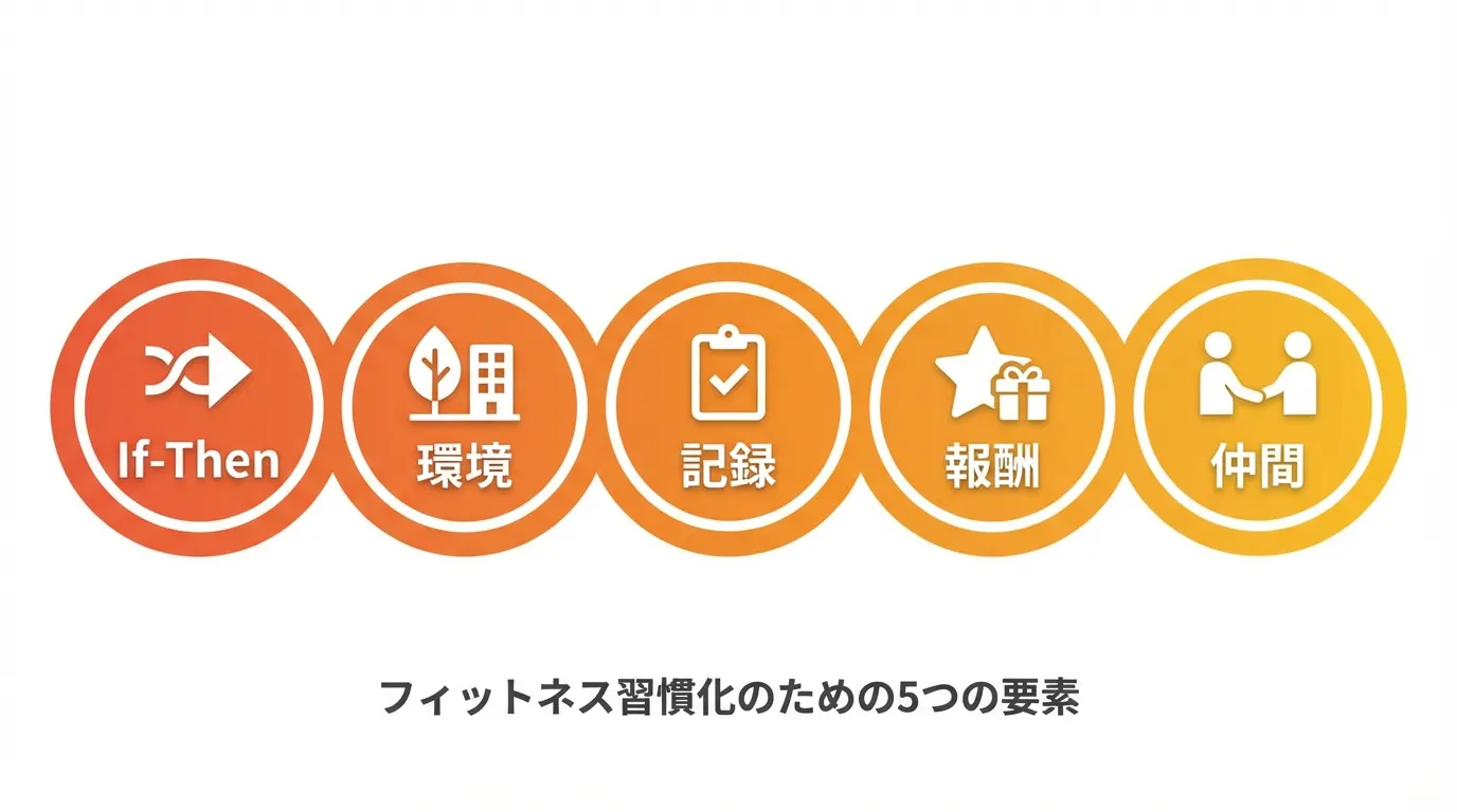 今日から使える心理学テクニック5選 If-Then 環境 記録 報酬 仲間 北浦和パーソナルジム継続メソッド