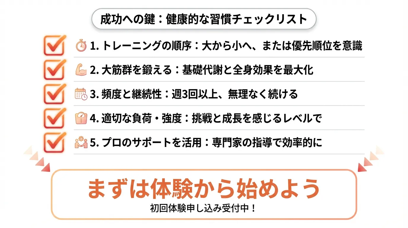 チェックリスト形式のまとめ図