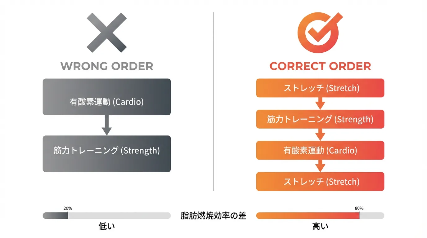 間違った順番と正しい順番の比較図