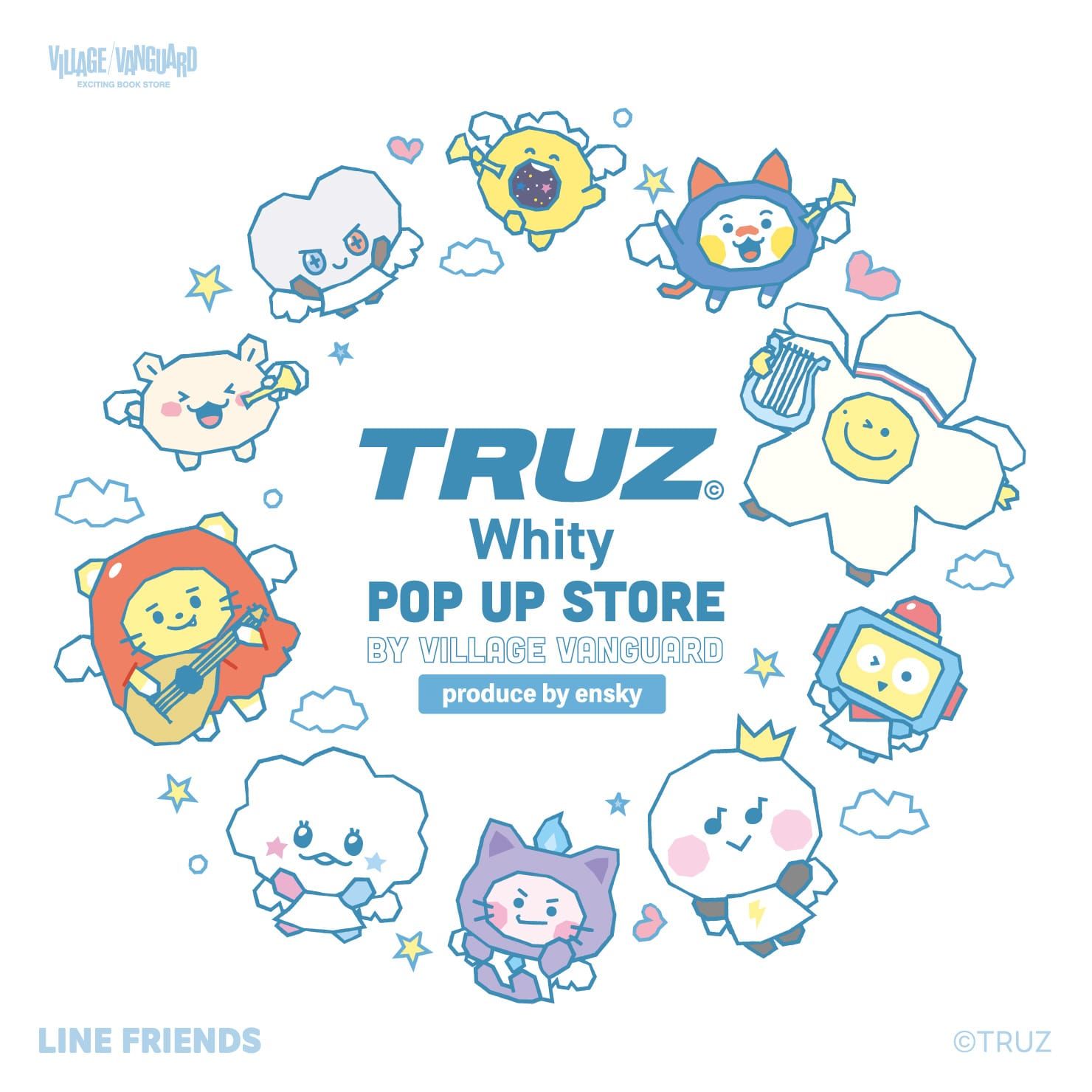 TRUZ Whity POP UP STORE by ヴィレッジヴァンガード(7/12