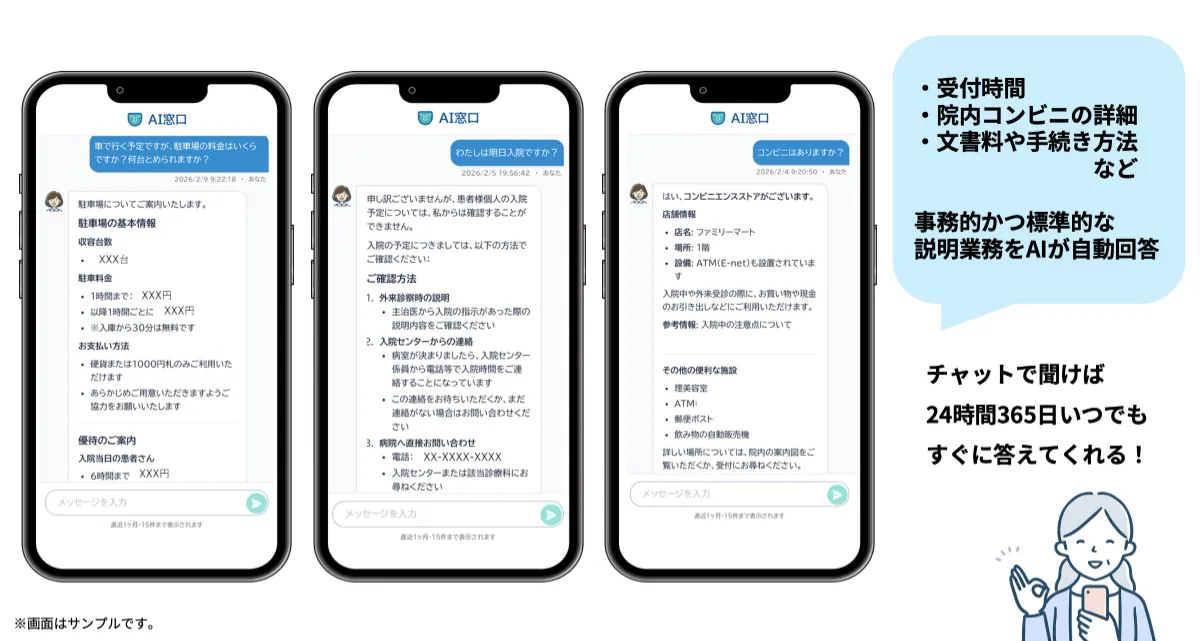患者コミュニケーションシステム「ポケさぽ」に新機能「AI窓口」をリリース