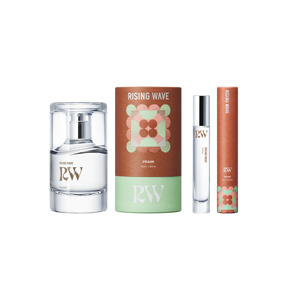 香りに、新しい波を。」 ライジングウェーブ ブランドロゴを