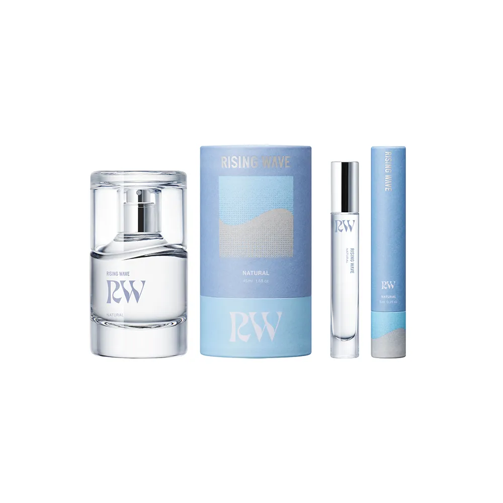 香りに、新しい波を。」 ライジングウェーブ ブランドロゴを