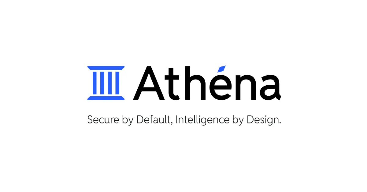 Athénaロゴ - Secure by Default, Intelligence by Design.