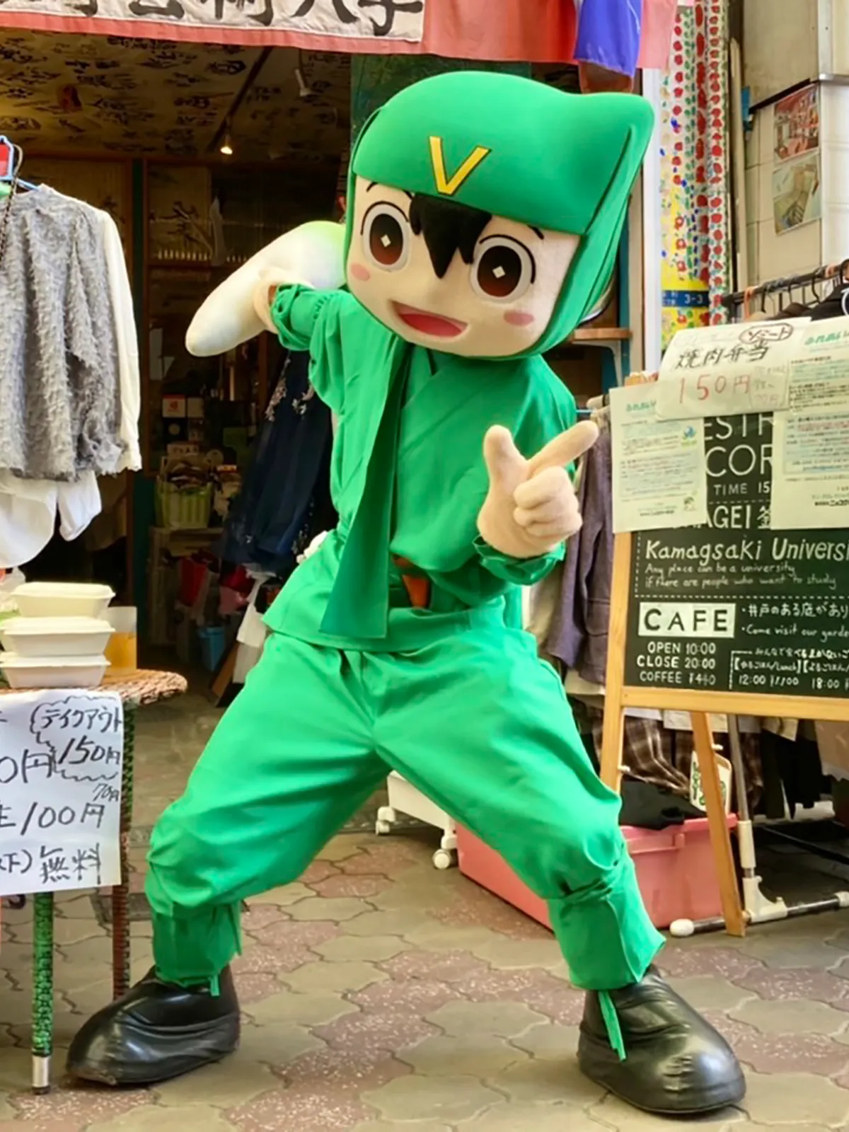 作品紹介 - 『ヴィーガン忍者』『ヴィーガンくノ一』着ぐるみヘッドセット