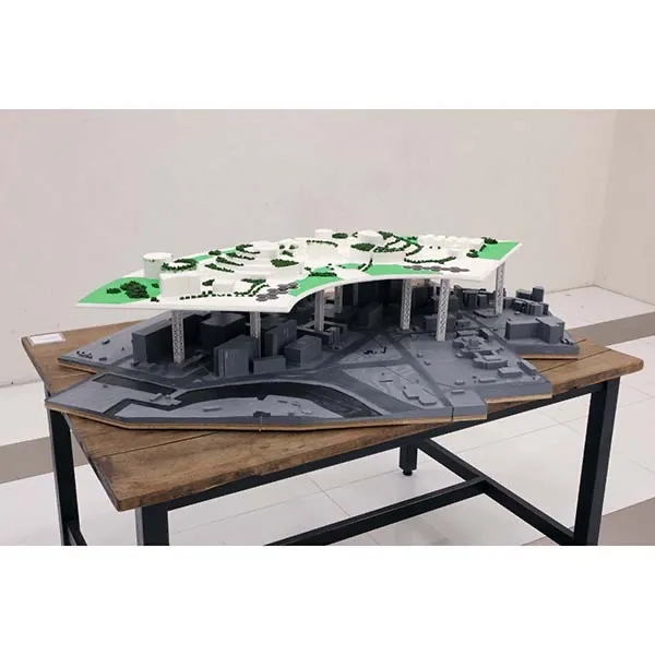 作品紹介 - 会田誠展『GROUND NO PLAN』 《NEO出島》ジオラマ