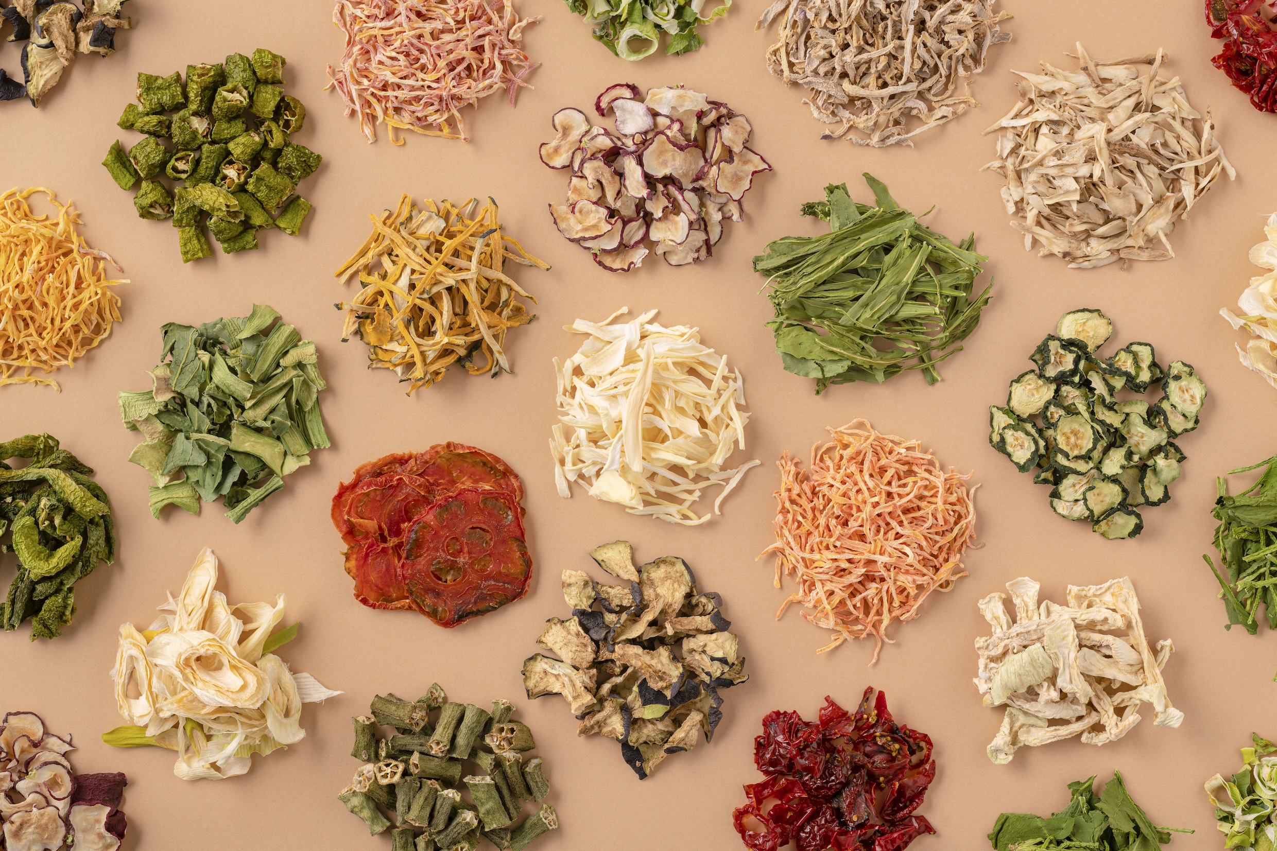 複数種類の乾燥野菜