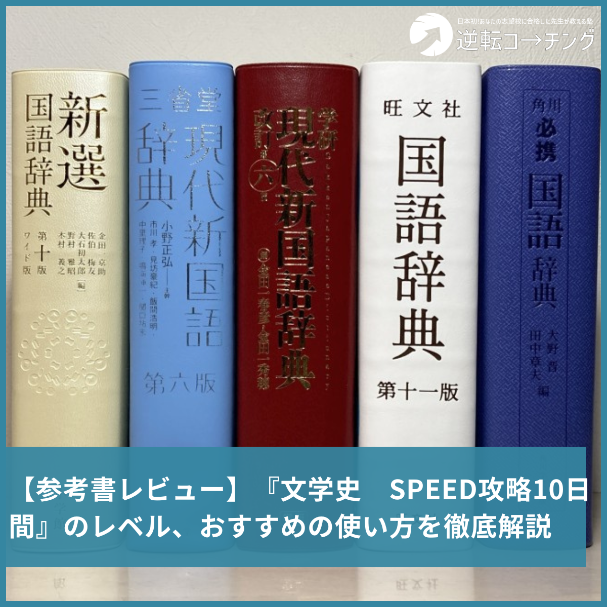 参考書レビュー】『文学史 SPEED攻略10日間』のレベル、おすすめ