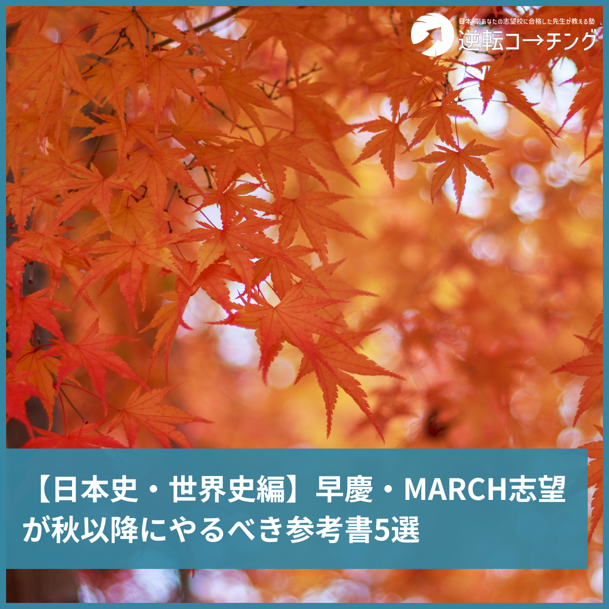 日本史・世界史編】早慶・MARCH志望が秋以降にやるべき参考書5選 日本史・世界史編】早慶・MARCH志望が秋以降にやるべき参考書5選