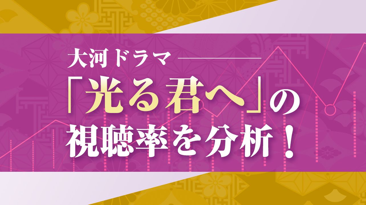 NHK大河ドラマ「光る君へ」の視聴状況を分析！ | テレビCM効果分析