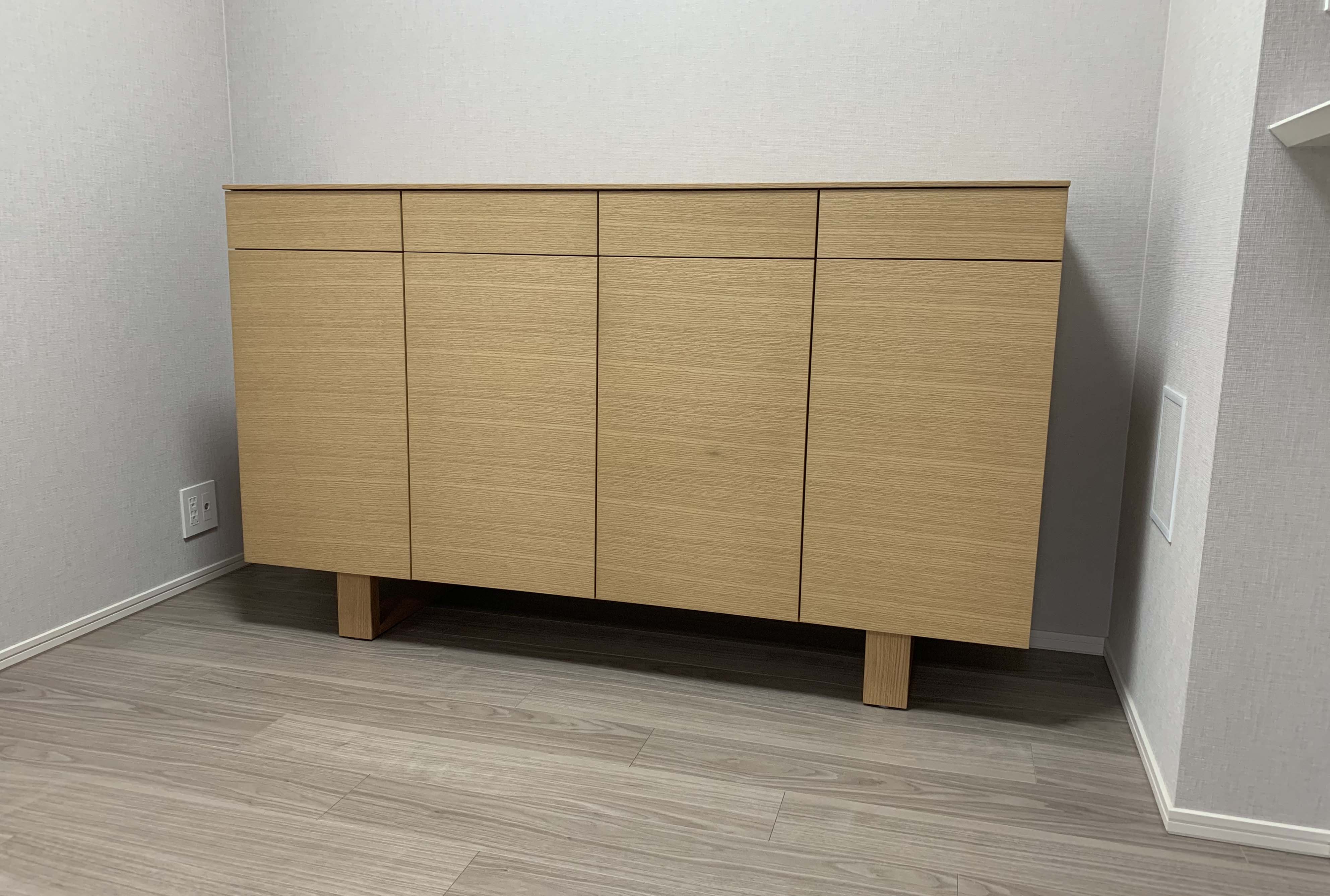 門田木工 リビングボード レッドオーク材 門田木工 リビングボード