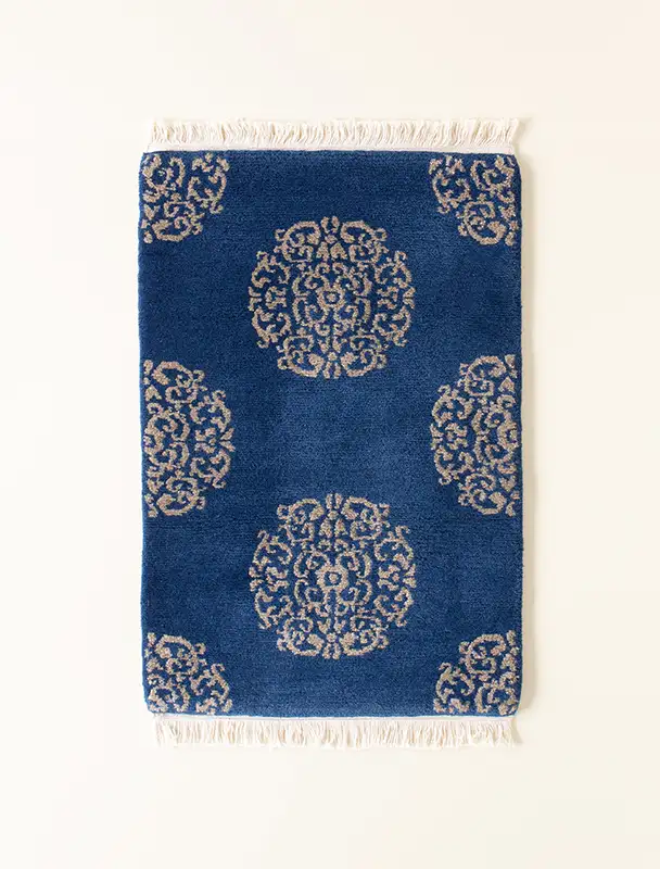 チベタンラグ　蓮華マンダラ　長方形 蓮華マンダラ【チベタンラグ】 | 取り扱い商品リスト | さしこう