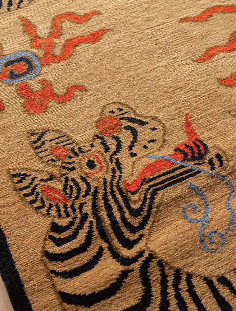 カト吉 　SAPEur サプール　タイガーラグマット カト吉 SAPEur サプール タイガーラグマット TIBETAN TIGER RUG
