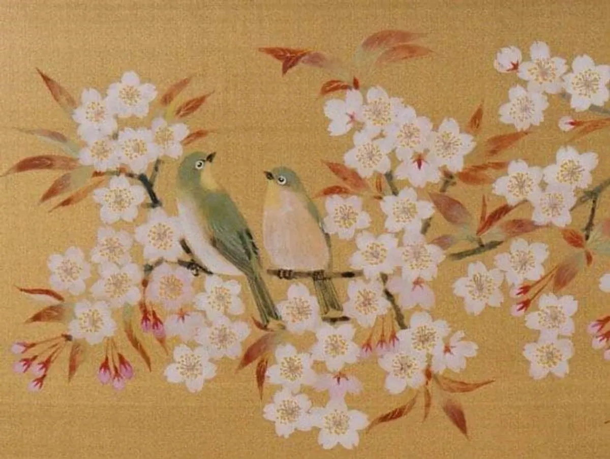 メジロを題材に描く - 美のおもてなし とくなが美術｜美術相談／買取