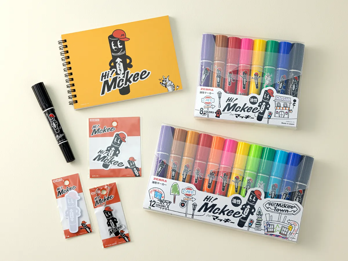 油性マーカー「ハイマッキー」の新キャラクター「Hi! Mckee」と