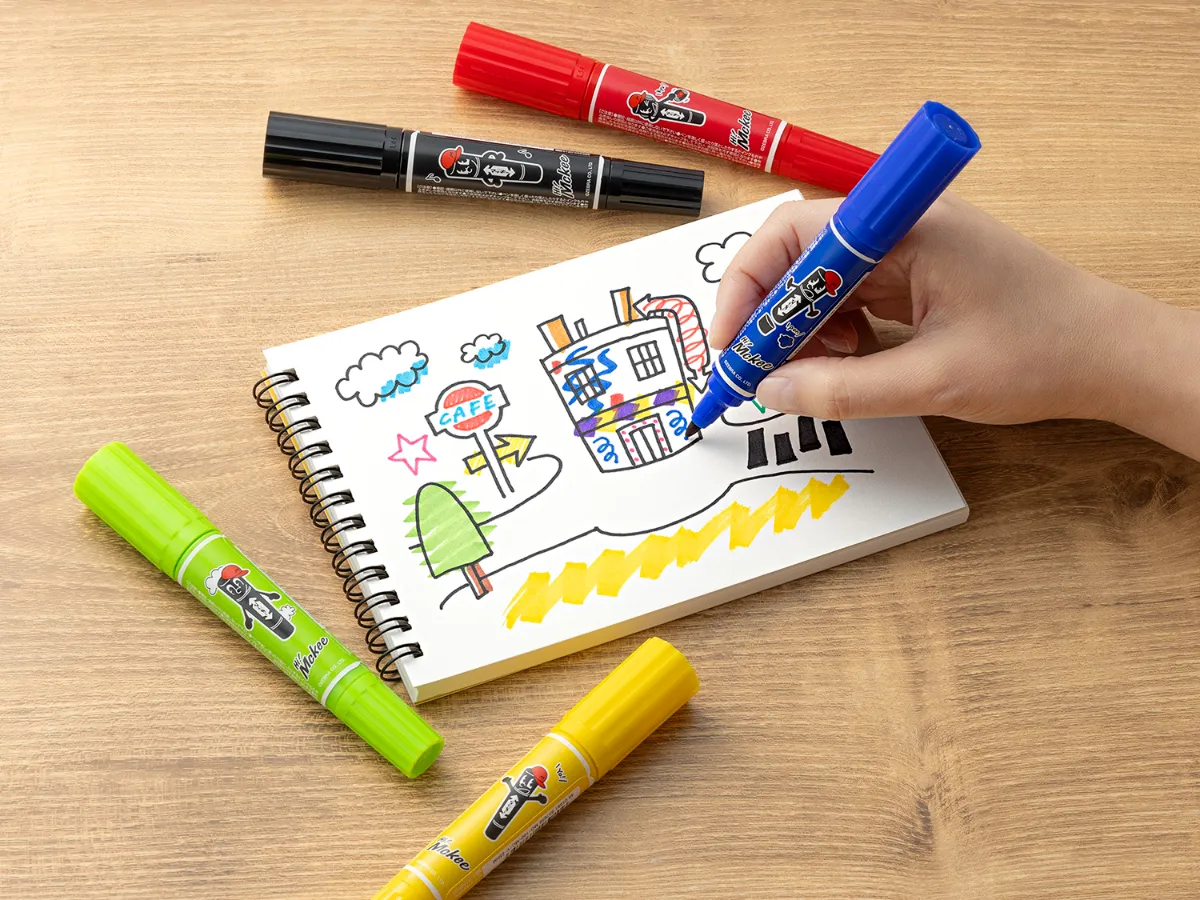 油性マーカー「ハイマッキー」の新キャラクター「Hi! Mckee」と