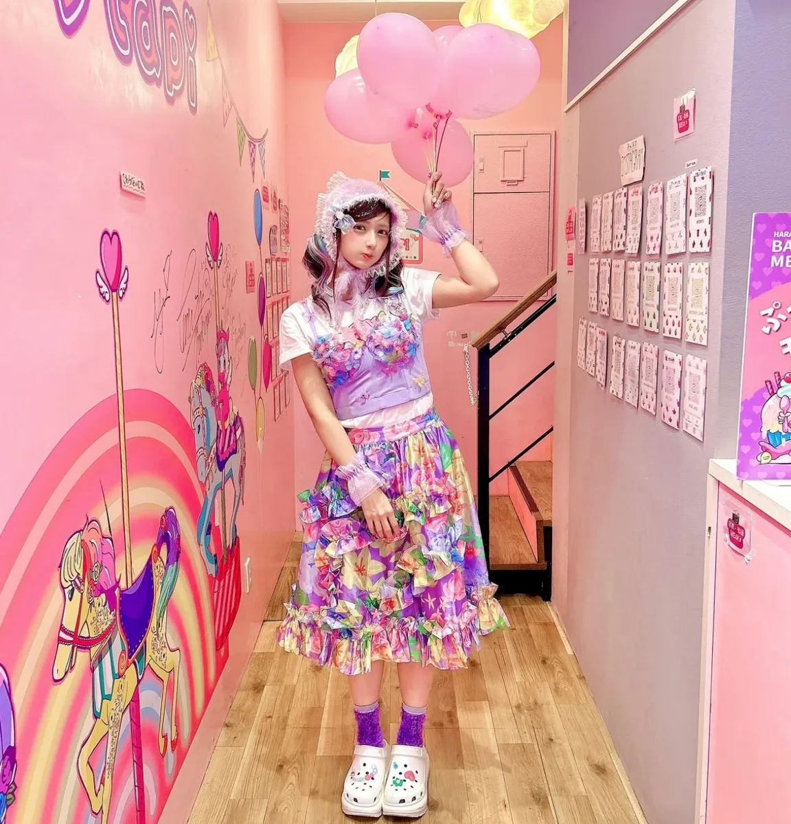 しなこ パーカー シュシュ セット お花パーカー しなこちゃん ベビタピ