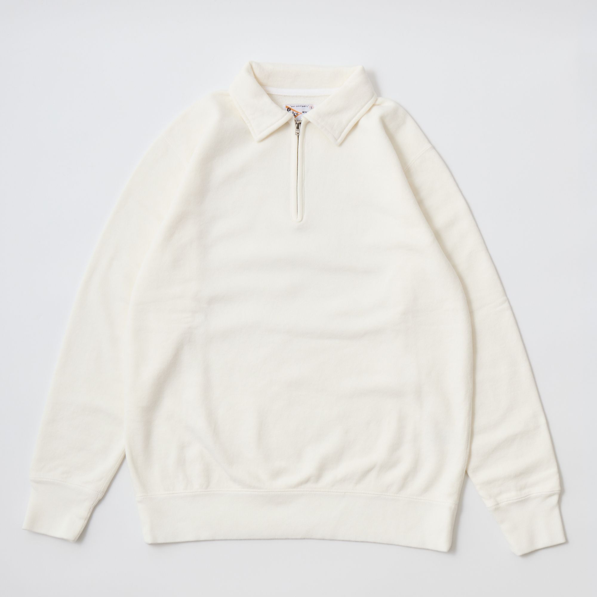 フェレル L/S HALF ZIP COLLAR SWEAT 10oz MD WEIGHT FRENCH TERRY - 25SS NEW 4