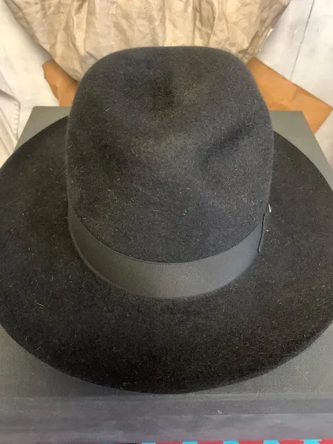 Borsalino ボルサリーノ ハット クリーニング＋型直し ブラック | 荒川