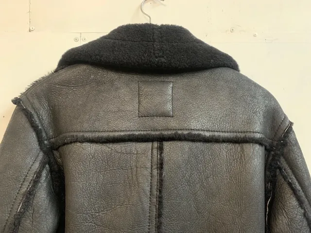 schott ショット ムートンコート 全体補色＋メンテナンス 黒